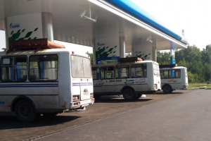 Станция по заправке автомобилей природным газом (АГНКС) начала работу в г.Томске.